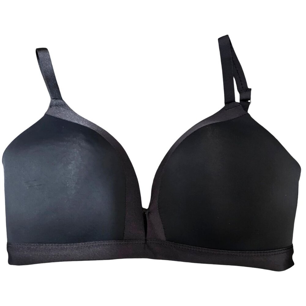 Anne Klein Womens Black Soft Cup Bra Size 34DD Adjustable Straps & Back Closure